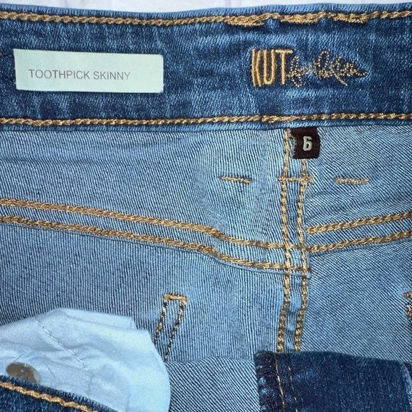 EUC Women’s Size 6 Kut From The Kloth Toothpick Skinny Denim Blue Jeans - Picture 2 of 8